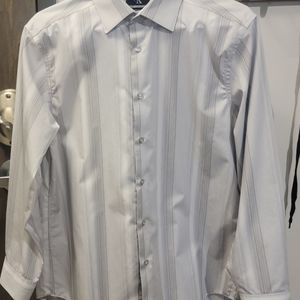Calvin Klien Dress Shirt L 16 32/33  Slim Fit Shady Nation